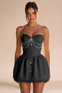Rosalie Strapless Bubble Mini Homecoming Dress