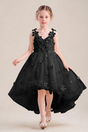 Celia 3D Floral Tulle Flower Girl Dress