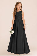 Ophelia Chiffon Ruched Elegant Flower Girl Dress