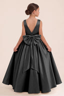 Liora Satin 3D Butterflies Flower Girl Dress
