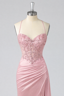 Rosalind Beaded Corset Mermaid Evening Gown