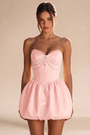 Rosalie Strapless Bubble Mini Homecoming Dress