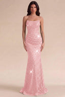 Isabella Strapless Sequin Mermaid Prom Gown