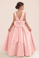 Liora Satin 3D Butterflies Flower Girl Dress
