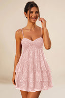 Seraphina Sequin Tiered Mini Homecoming Dress