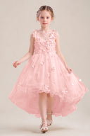 Celia 3D Floral Tulle Flower Girl Dress