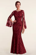 Rosalind Floral Lace Mermaid Mother of the Bride Gown
