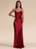 Lucinda Satin Slip Bridesmaid Dress