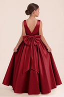 Liora Satin 3D Butterflies Flower Girl Dress