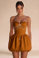 Rosalie Strapless Bubble Mini Homecoming Dress