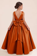 Liora Satin 3D Butterflies Flower Girl Dress