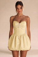 Rosalie Strapless Bubble Mini Homecoming Dress