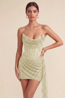 Cleopatra Sequin Corset Mini Dress