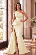 Cassiopeia One-Shoulder Sparkly Mother of the Bride Gowns