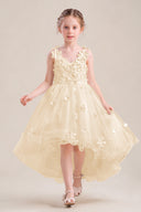 Celia 3D Floral Tulle Flower Girl Dress