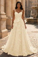 Elowen Lace Ballgown with Waist Bow Sash