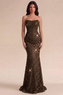 Isabella Strapless Sequin Mermaid Prom Gown