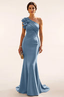 Ophelia One-Shoulder Mermaid Mother of the Bride Gown