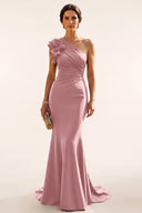 Ophelia One-Shoulder Mermaid Mother of the Bride Gown