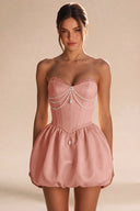 Rosalie Strapless Bubble Mini Homecoming Dress