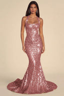 Seraphina Sequin Mermaid Evening Gown