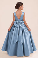 Liora Satin 3D Butterflies Flower Girl Dress