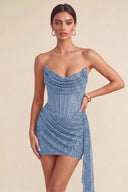 Cleopatra Sequin Corset Mini Dress