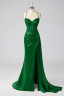 Rosalind Beaded Corset Mermaid Evening Gown