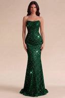 Isabella Strapless Sequin Mermaid Prom Gown