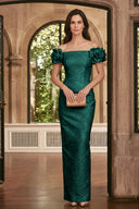 Valeria Off Shoulder Embossed Mother of the Bride Gowns