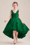 Celia 3D Floral Tulle Flower Girl Dress