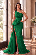 Cassiopeia One-Shoulder Sparkly Mother of the Bride Gowns