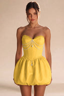Rosalie Strapless Bubble Mini Homecoming Dress