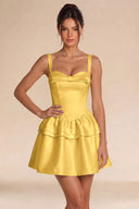 Annabelle Satin Bow Mini Birthday Dress
