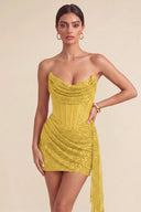 Cleopatra Sequin Corset Mini Dress