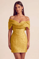 Cleopatra Off the Shoulder Sequin Mini Dress