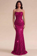 Isabella Strapless Sequin Mermaid Prom Gown