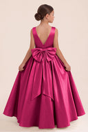 Liora Satin 3D Butterflies Flower Girl Dress