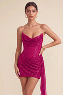 Cleopatra Sequin Corset Mini Dress