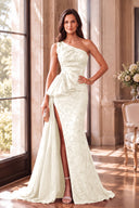 Cassiopeia One-Shoulder Sparkly Mother of the Bride Gowns