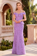 Eleanor Sequin Peplum Mermaid Formal Gown