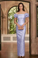 Valeria Off Shoulder Embossed Mother of the Bride Gowns