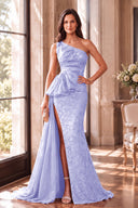 Cassiopeia One-Shoulder Sparkly Mother of the Bride Gowns