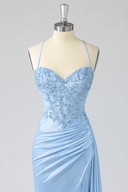 Rosalind Beaded Corset Mermaid Evening Gown