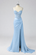 Rosalind Beaded Corset Mermaid Evening Gown