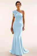 Ophelia One-Shoulder Mermaid Mother of the Bride Gown