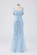Valentina Off-Shoulder Botanical Beaded Mother of the Bride Gown