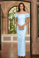 Valeria Off Shoulder Embossed Mother of the Bride Gowns