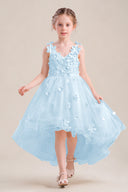 Celia 3D Floral Tulle Flower Girl Dress