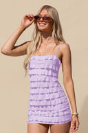 Elowen Ruffle Tiered Mini Slip Homecoming Dress